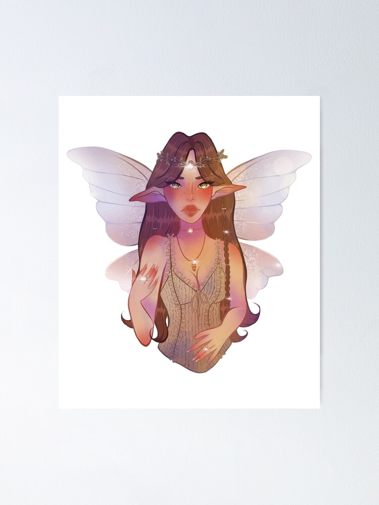 Blue Bunny Fairy Poster for Sale by tulipicetea