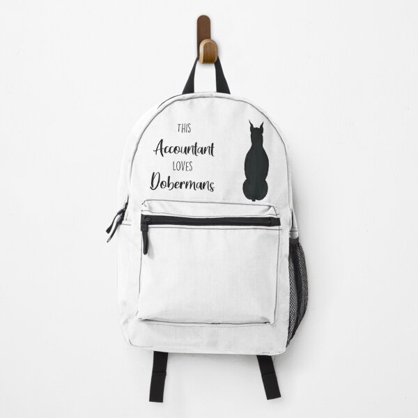 Item preview, This Accountant Loves Dobermans | Cropped Black designed and sold by Little Fuzz Shop.