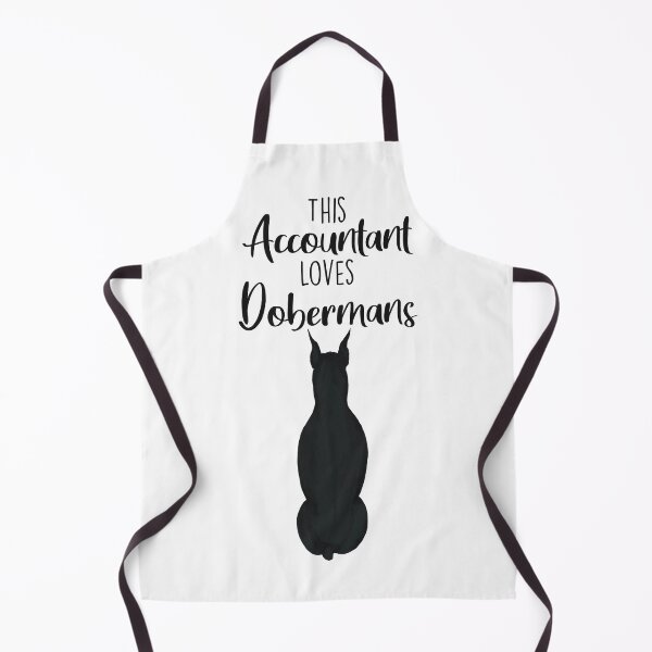 Item preview, This Accountant Loves Dobermans | Cropped Black designed and sold by Little Fuzz Shop.