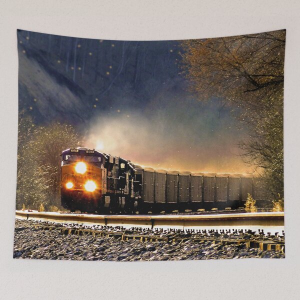 Item preview,  panoramic, widescreen prints, wall posters, Tapestries,Tapestry,throw blankets,comforters,duvet covers ,  train track,Railroad art,train wall art,Train art designed and sold by eyesight4vision.