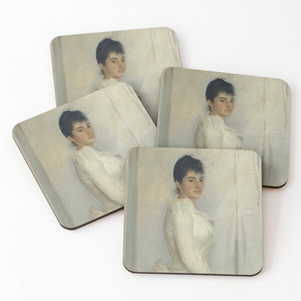 Item preview, Ramon Casas "Portrait of Montserrat Carbó" designed and sold by FineArtLover.