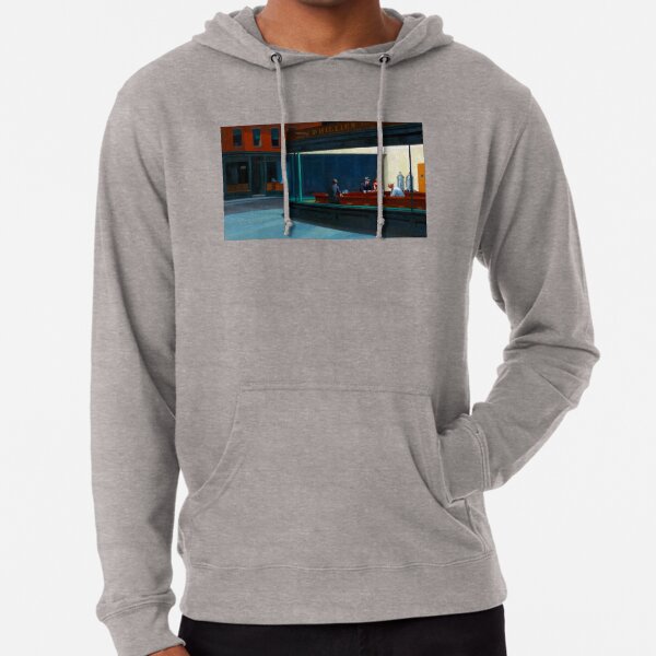 "Nighthawks" by Edward Hopper (1942) Lightweight Hoodie