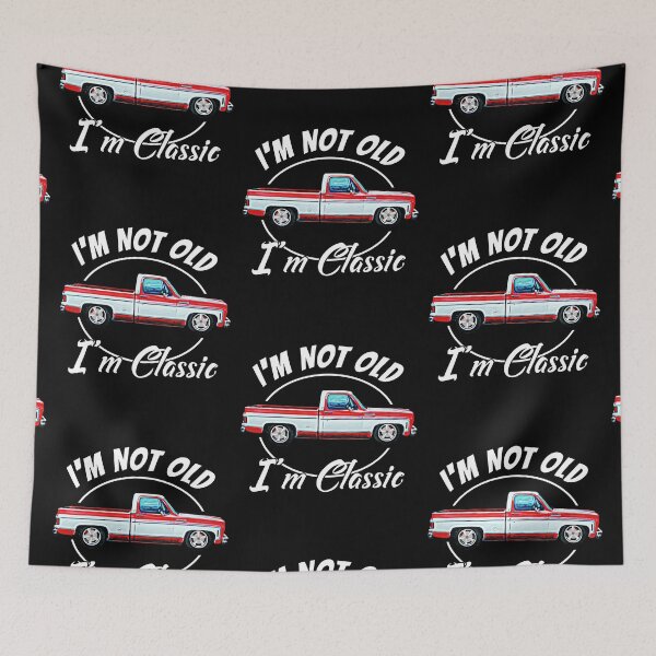 Item preview, I'm Not Old I'm Classic Vintage Short Bed Square Body Pickup  designed and sold by CharJens.