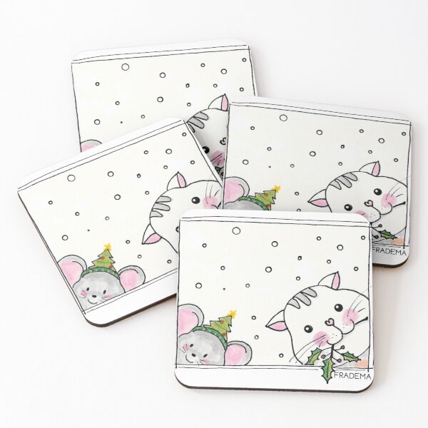 Item preview, Cat and Mouse at Christmas designed and sold by Fradema.