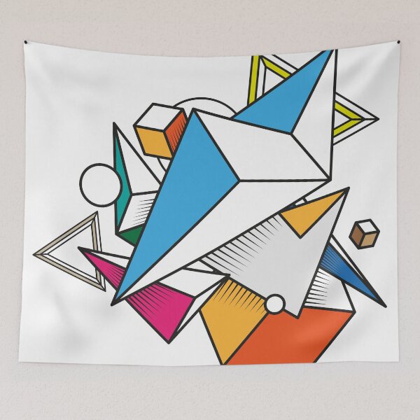 Item preview, Geometric Retro Shapes designed and sold by alpdesignart.