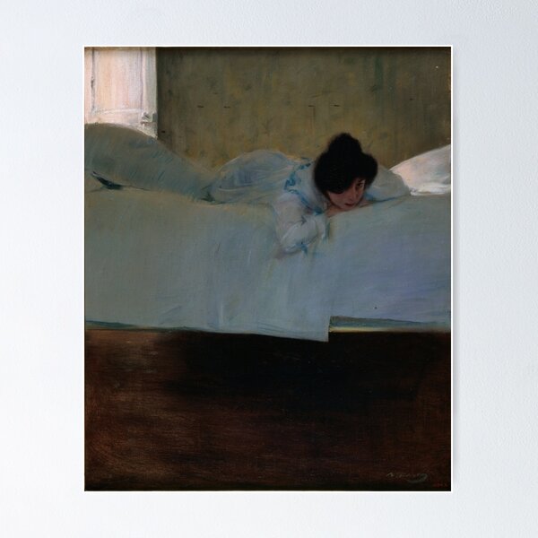 Aperçu de l'œuvre Ramon Casas "Paresse" créée et vendue par FineArtLover.