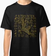 Egyptian Anubis & Hieroglyphics Classic T-Shirt