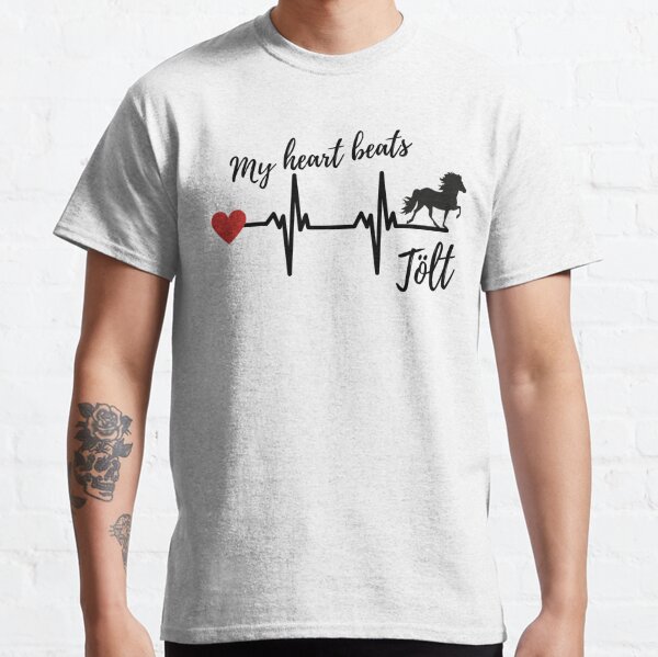 My heart beats Tölt Classic T-Shirt