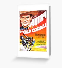Vintage poster - The Old Corral Greeting Card