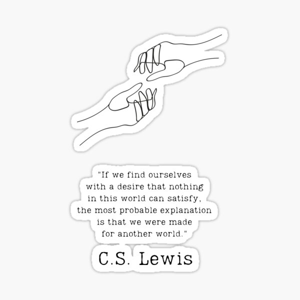 Item preview, "We were made for another world" - C.S. Lewis designed and sold by BookberryGarden.