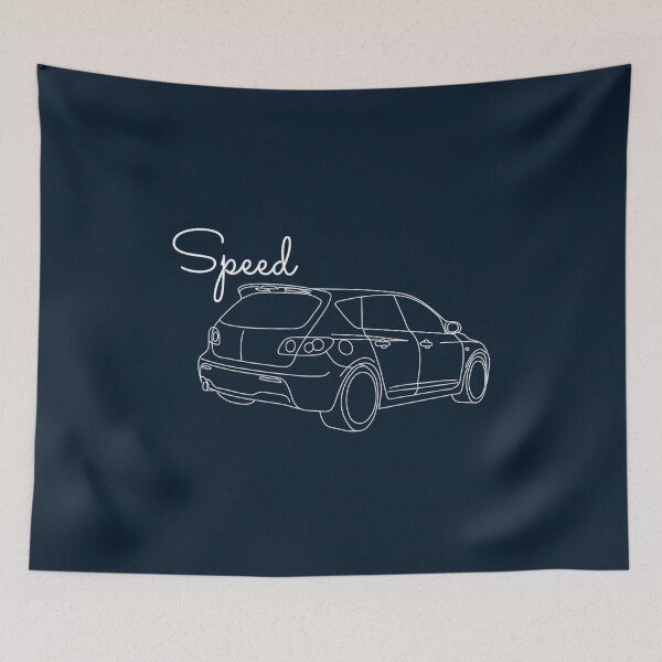 Item preview, MazdaSpeed 3 Outline  Speed Artwork designed and sold by KukaiShop.