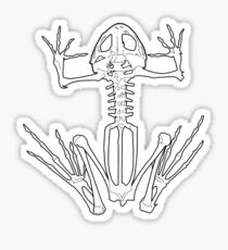 Frog Skeleton Sticker