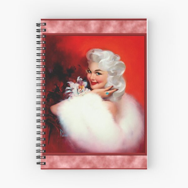 Item preview, Platinum Blonde With An Orchid by Edward Runci Remastered Vintage Art Xzendor7 Old Masters Reproductions designed and sold by Xzendor7 Digital Art Creations.