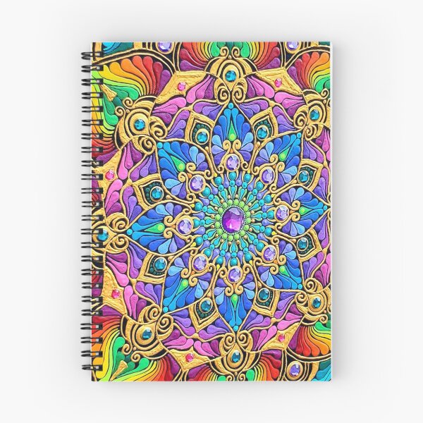 Item preview, Rainbow Mandala Art designed and sold by ThatMandalaShop.