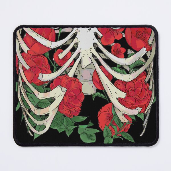 Item preview, Broken Ribcage and Red Flowers Cell Shaded designed and sold by Saanis.