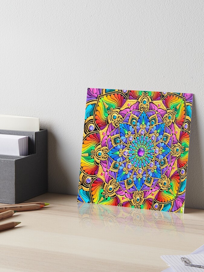 Rainbow mandala swoosh Wall Tapestry by Sea of Grace