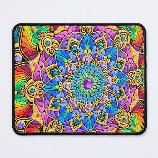 Item preview, Rainbow Mandala Art designed and sold by ThatMandalaShop.