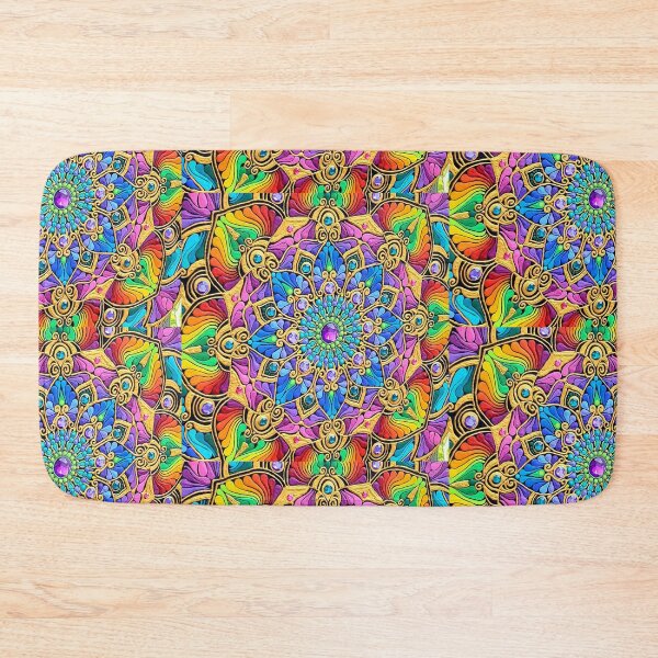 Item preview, Rainbow Mandala Art designed and sold by ThatMandalaShop.