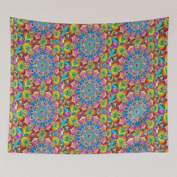 Item preview, Rainbow Mandala Art designed and sold by ThatMandalaShop.