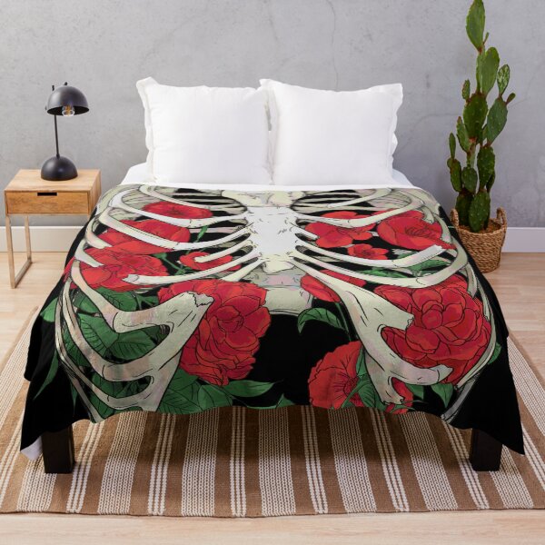 Item preview, Broken Ribcage and Red Flowers Cell Shaded designed and sold by Saanis.