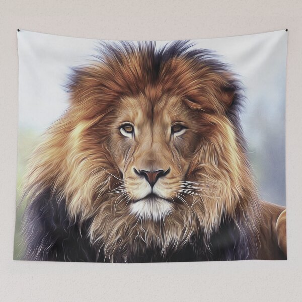 Item preview, beautiful lion art designed and sold by Xippy Art.