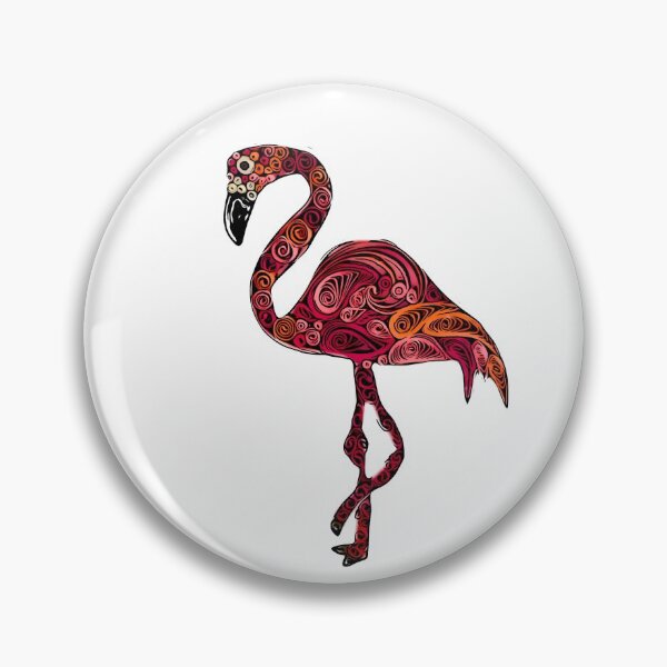 Item preview, Quilled Flamingo designed and sold by BazingaCrafts.