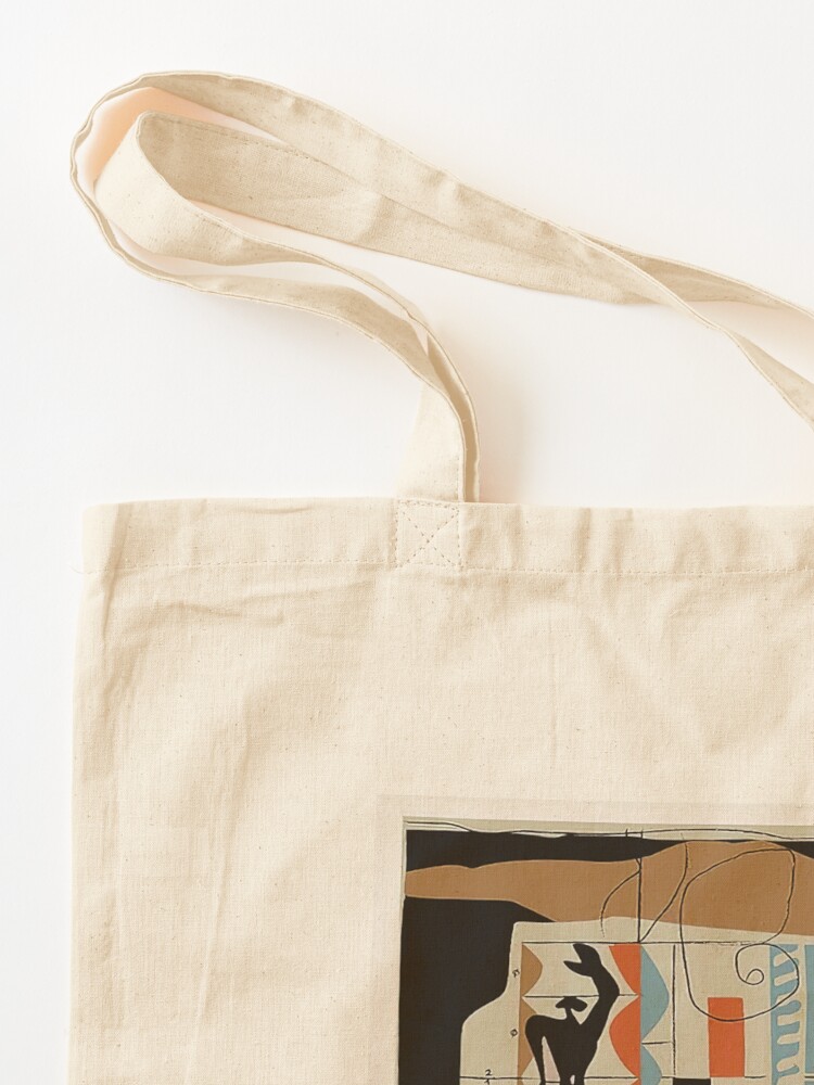 Vintage Supply abstract tote bag in ecru