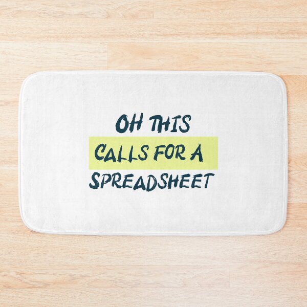 Item preview, Oh... This Calls For A Spreadsheet Mouse Pad designed and sold by henes88.