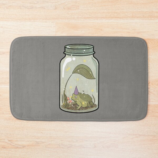 Item preview, wizard frog in mason jar  designed and sold by LuluJanool.