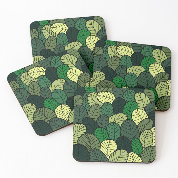 Item preview, Green Leaves Abstract designed and sold by PeachyLitchi.