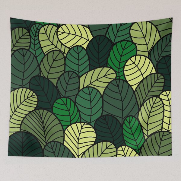 Item preview, Green Leaves Abstract designed and sold by PeachyLitchi.
