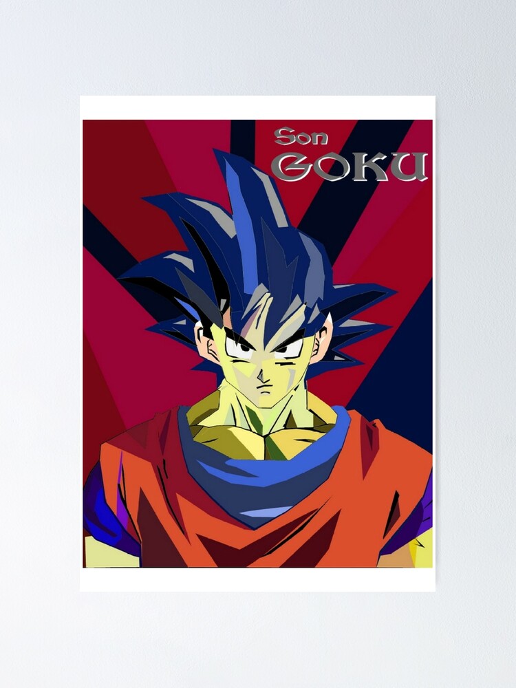 "SON GOKU" Poster for Sale by Cuplis22 Redbubble
