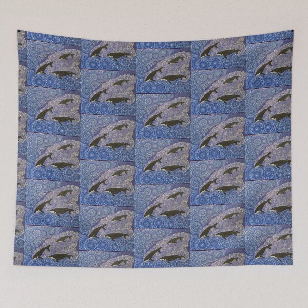 Item preview, Whale Season at Long Reef Dot Paintings by Kim Cameron Art designed and sold by LOSTMANLY.