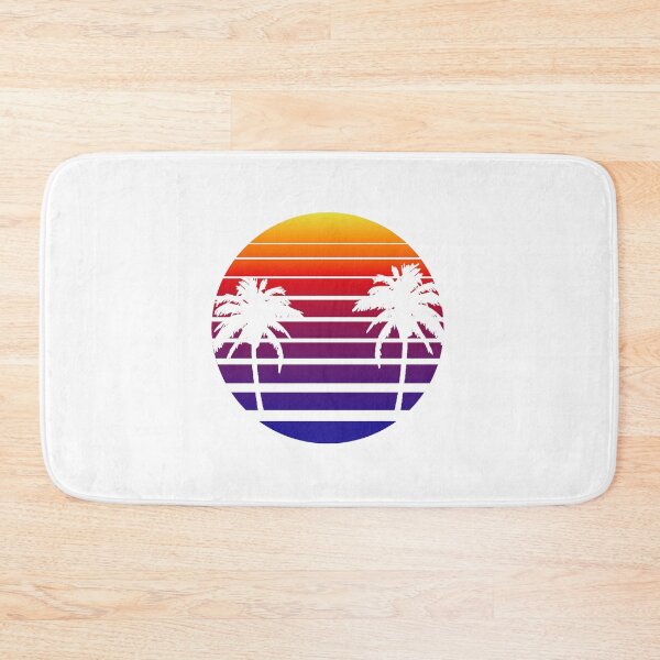 Item preview, Synthwave Sunset with Palms, Transparent background designed and sold by TRad-Shop.