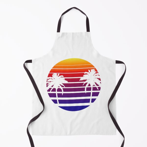 Item preview, Synthwave Sunset with Palms, Transparent background designed and sold by TRad-Shop.