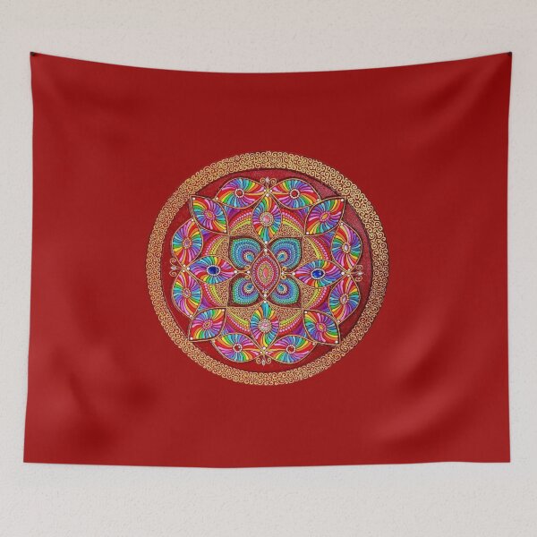 Item preview, Psychedelic Mandala Art designed and sold by ThatMandalaShop.