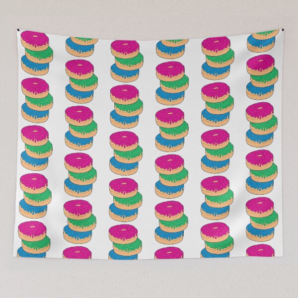 Item preview, Polysexual Pride Flag Donut Stack designed and sold by MadeByBeata.
