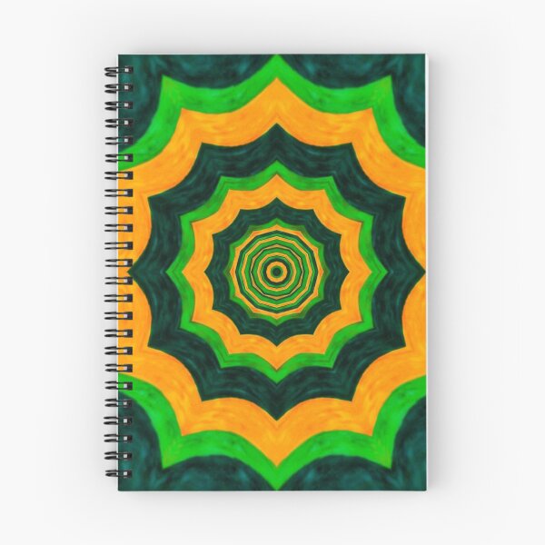 Item preview, Green Orange Kaleidoscope Abstract designed and sold by Pretty-Bird.