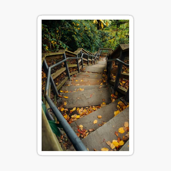 Autumn Stairs Sticker