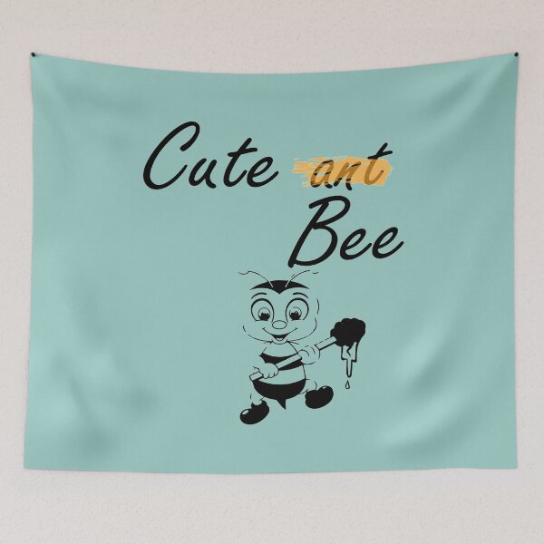 Item preview, cute bee funny bee not ant   designed and sold by Linnerii.