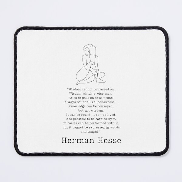 Item preview, "Wisdom cannot be passed on" - Herman Hesse designed and sold by BookberryGarden.