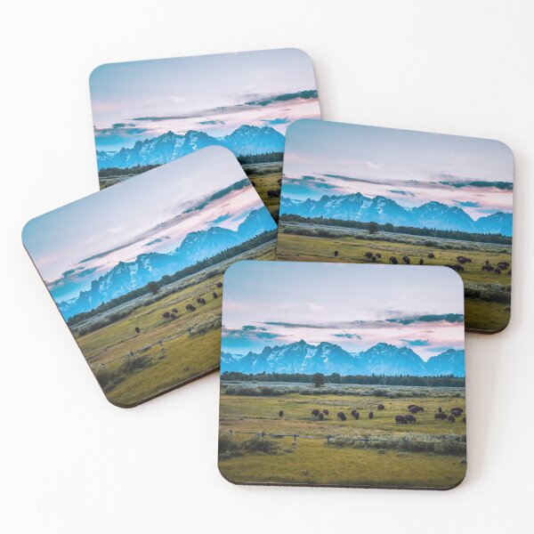 Item preview, Bison Grazing the Tetons designed and sold by Jordan Hinsch.