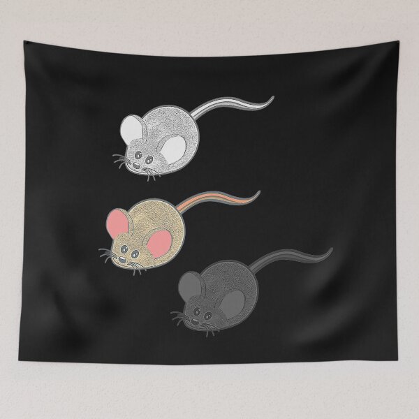 Item preview, Three mice, mice fan, cute animal designs baby, gift ideas mice designed and sold by Kirei-Lily.