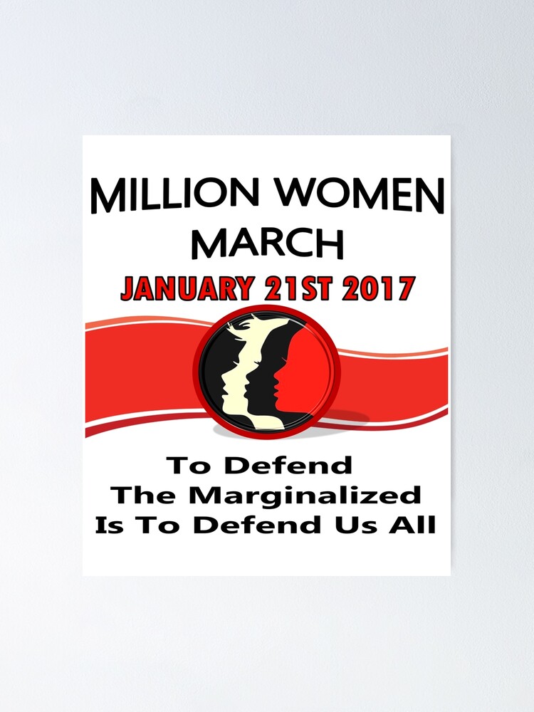  1 21 2017 one million women march washington dc poster for sale by