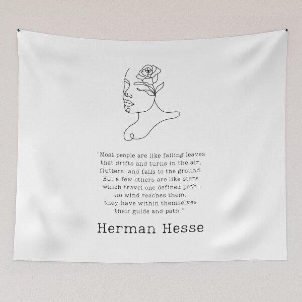 Item preview, "Most people are like falling leaves" - Herman Hesse designed and sold by BookberryGarden.