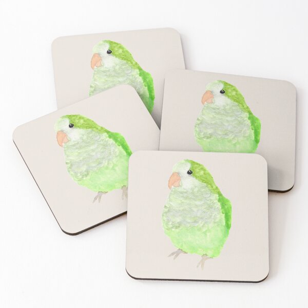 Item preview, Watercolor Quaker Parrot designed and sold by Liv-Engler-Art.