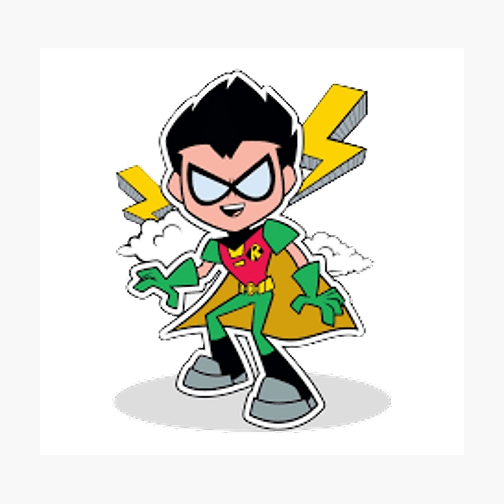 Robin Teen titans Sticker|Teen Titans Go Stickers|Robin Teen Titans Cartoon  sticker