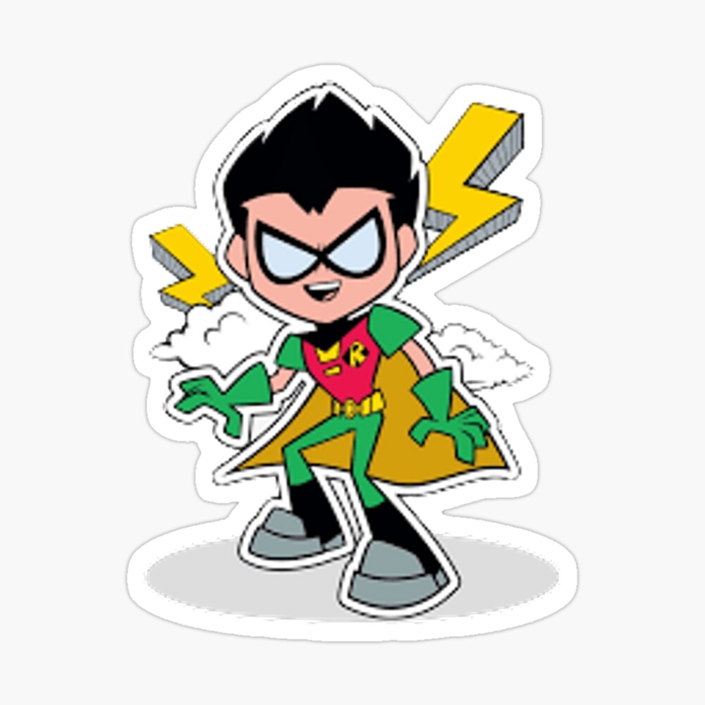 Robin Teen titans Sticker|Teen Titans Go Stickers|Robin Teen Titans Cartoon  sticker