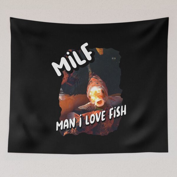 Item preview, Man I Love fish designed and sold by printhappy4you.