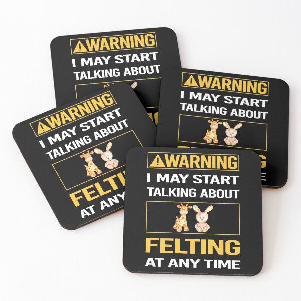 Item preview, Funny Warning Felting Felt Felter designed and sold by ArydeaNoriega.